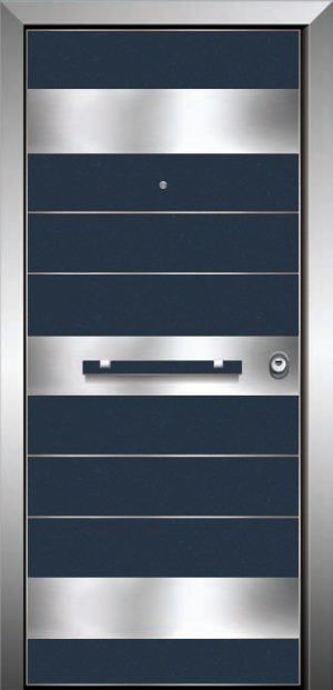 θωρακισμένη πόρτα LUX 03R INOX